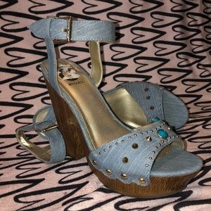 Guess denim heels